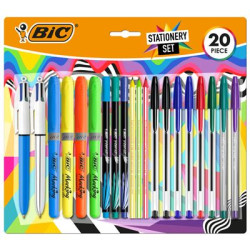 Bic Escritura Multicolor Pack de 20 Piezas Variadas