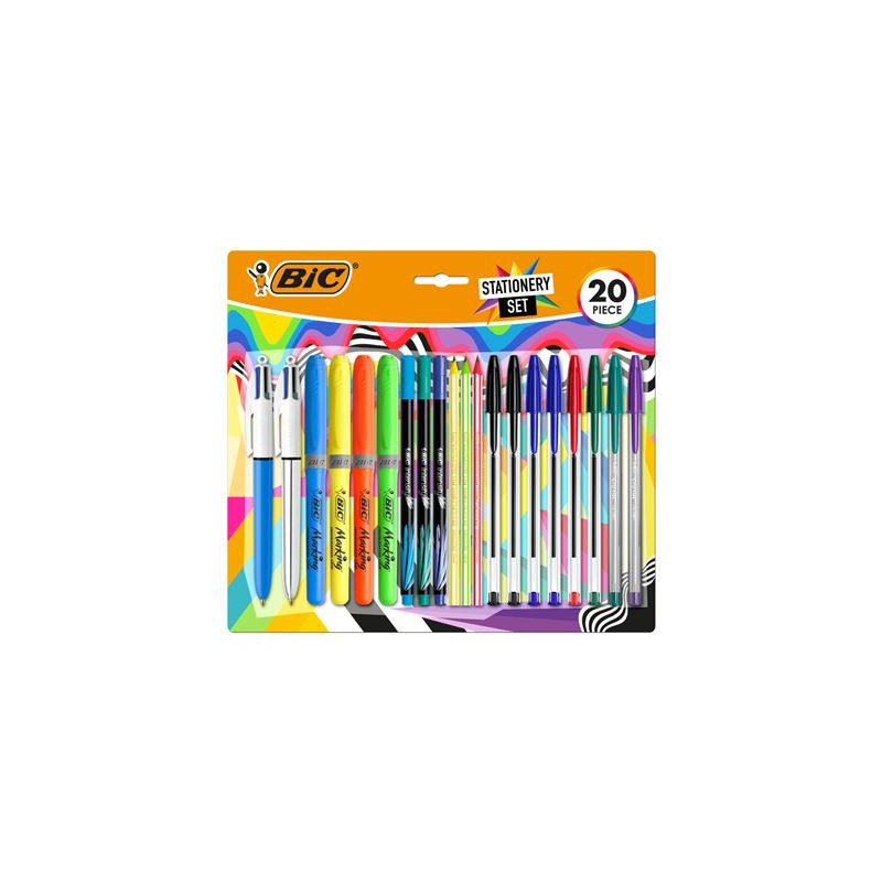 Bic Escritura Multicolor Pack de 20 Piezas Variadas