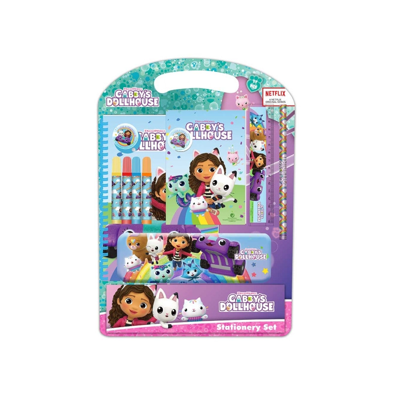 Safta Gabby's Dollhouse Confetti Pack Escolar con Plumier Metalico