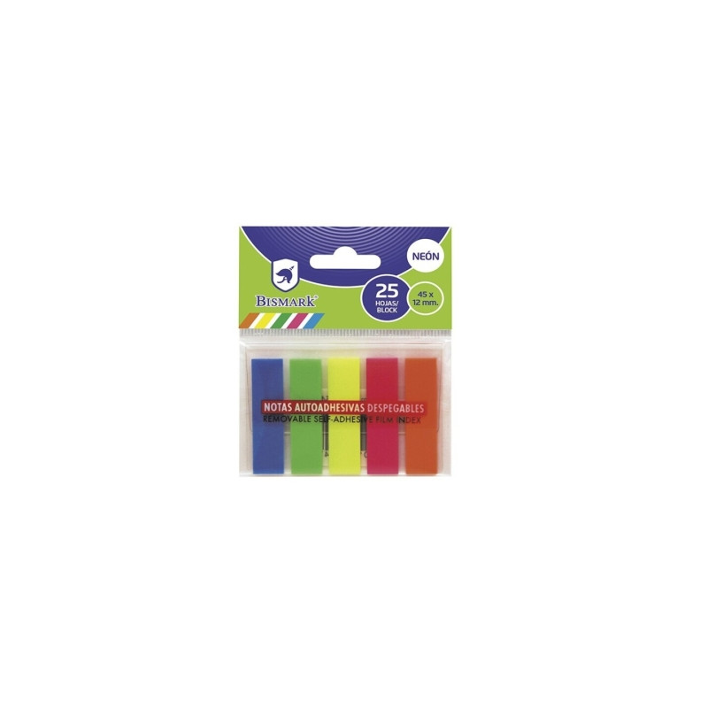 Bismark Pack de 125 Indices Adhesivos 45mm x 12mm