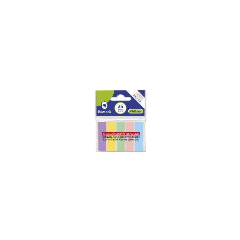 Bismark Pack de 125 Indices Adhesivos 45mm x 12mm