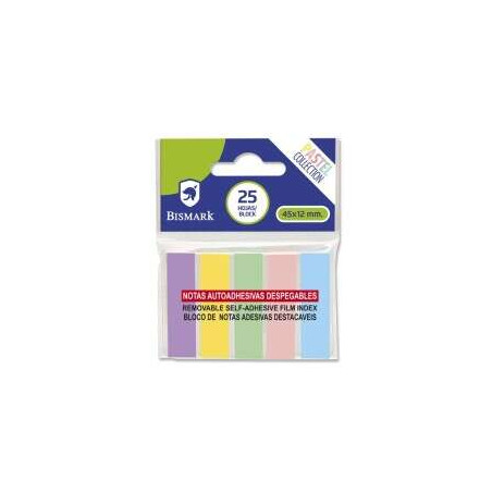 Bismark Pack de 125 Indices Adhesivos 45mm x 12mm