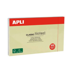Apli Classic Bloc de 100 Notas Adhesivas 125 x 75 mm