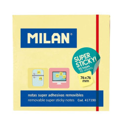 Milan Bloc de 90 Notas Super Adhesivas