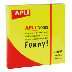 Apli Notas Adhesivas Funny 75x75mm