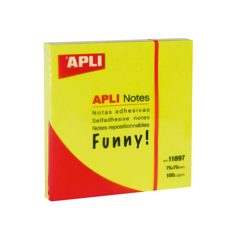 Apli Notas Adhesivas Funny 75x75mm