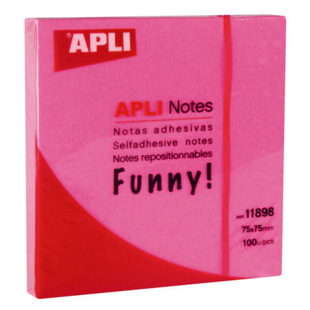 Apli Funny Bloc de 100 Notas Adhesivas 75x75mm