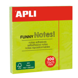 Apli Notas Adhesivas Funny 75x75mm