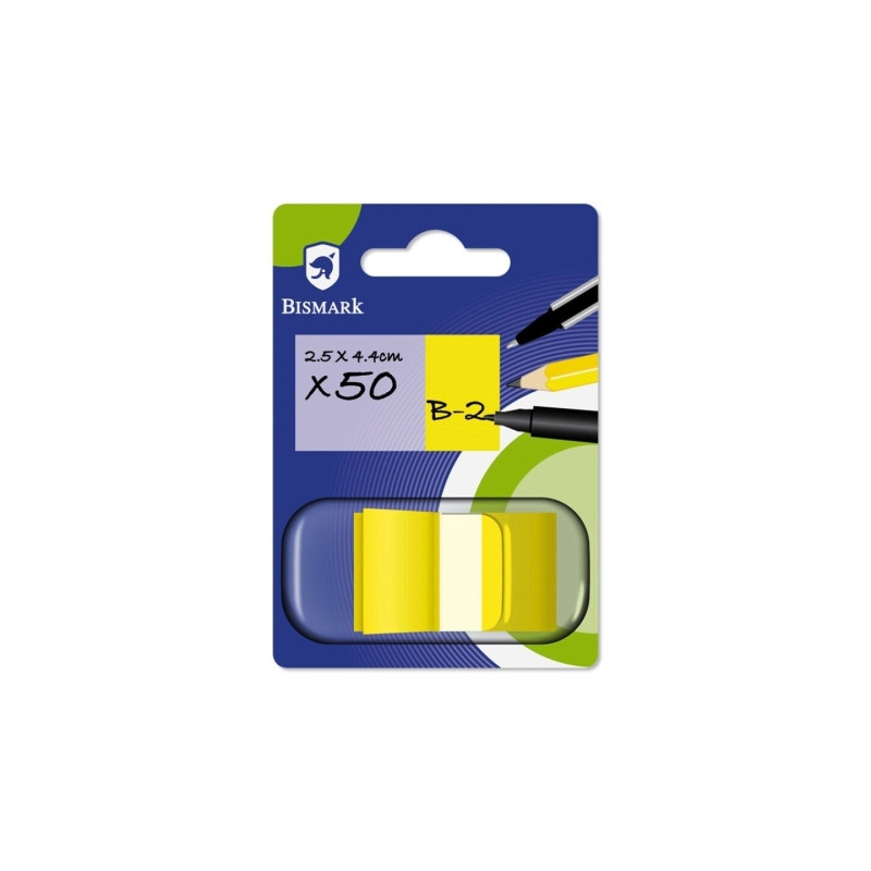 Bismark Dispensador con 50 Marcadores Reposicionables 44 x 25mm (24u.)