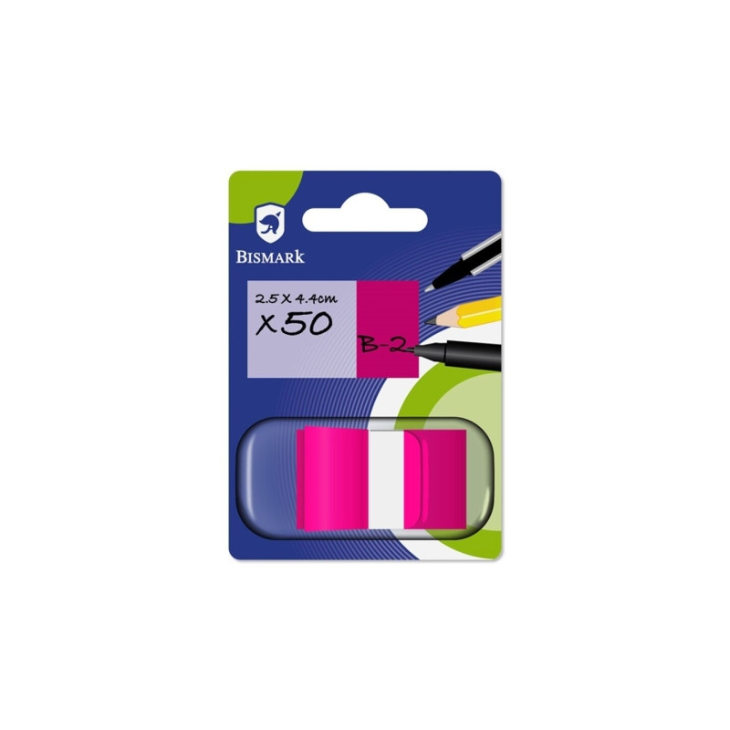 Bismark Dispensador con 50 Marcadores Reposicionables 44 x 25mm (24u.)
