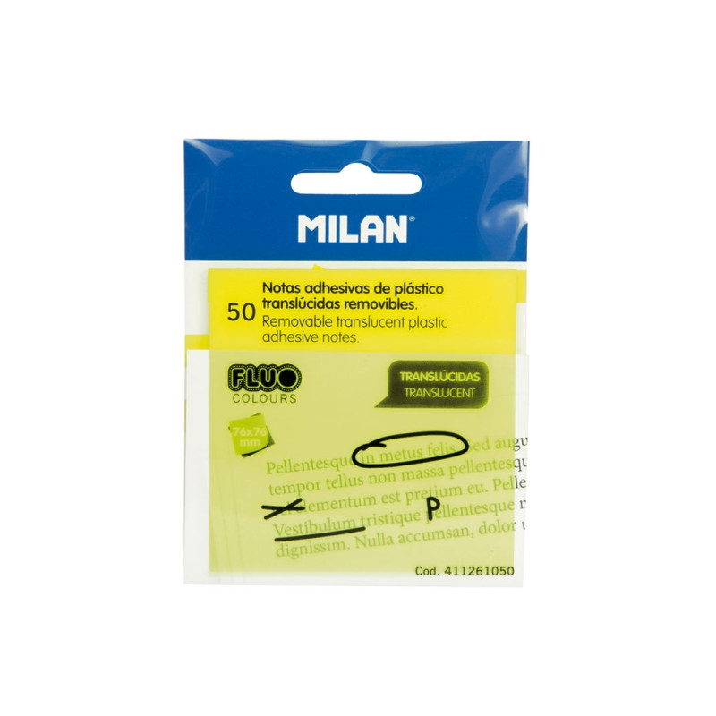 Milan Fluo Pack de 50 Notas Adhesivas