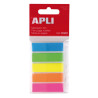 Apli Indices Adhesivos Film 45x12mm 5 Colores Fluorescentes