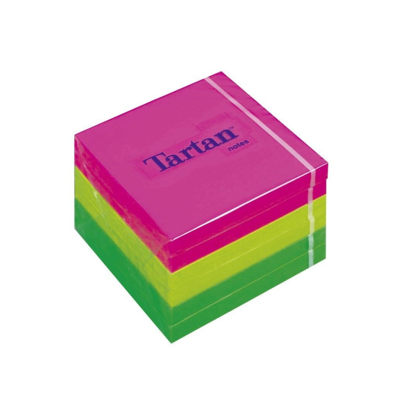 Tartan 7676N Pack de 6 Blocs de 100 Notas Adhesivas Reposicionables 76x76mm