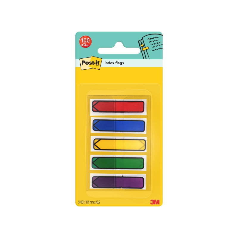 Post-it Index Dispensador con 100 Marcadores de Indice Reposicionables ARR1