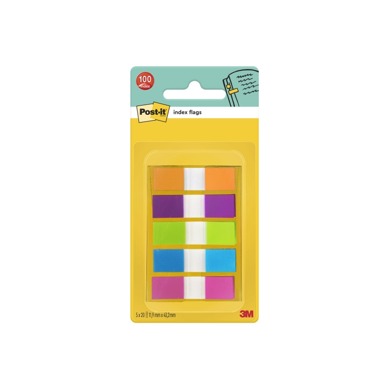 Post-it Index Dispensador con 100 Marcadores de Indice Reposicionables