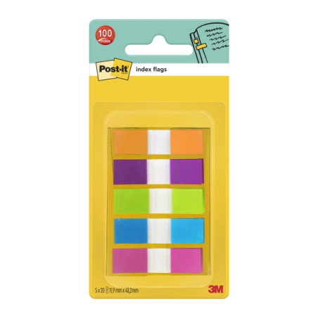 Post-it Index Dispensador con 100 Marcadores de Indice Reposicionables