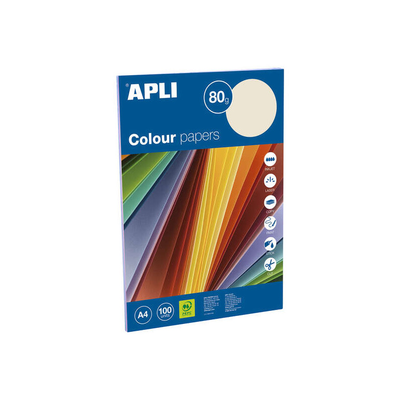 Apli Pack con 100 Hojas de Papel A4