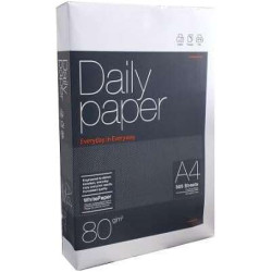 Daily Paper Papel A4 80gr. (5 PAQUETES DE 500 FOLIOS C/U)