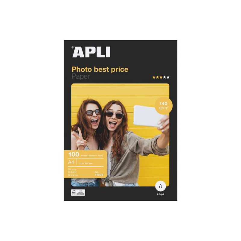 Apli Papel Fotografico Bestprice A4 140gr
