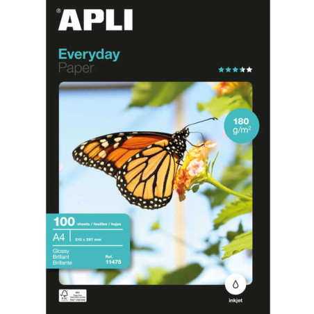Apli Papel Fotografico Everyday A4 180gr