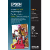 Epson Value Glossy Photo Pack de 20 Hojas de Papel Fotografico Blanco 10x15cm - Gramaje de 183g/m2