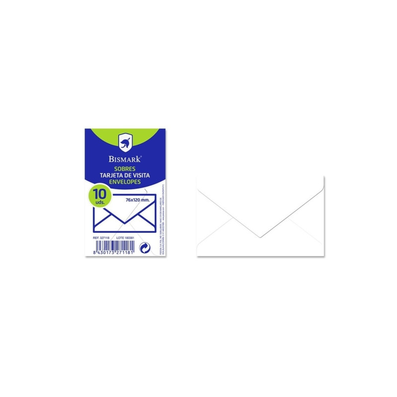 Bismark Pack de 10 Sobres de Papel 90grs