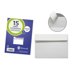 Bismark Pack de 15 Sobres Comercial Papel 90grs