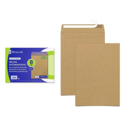 Bismark Pack de 8 Sobres de Papel Kraft 90grs