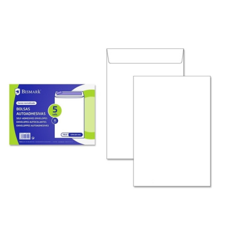 Bismark Pack de 5 Sobres de Papel 90gr