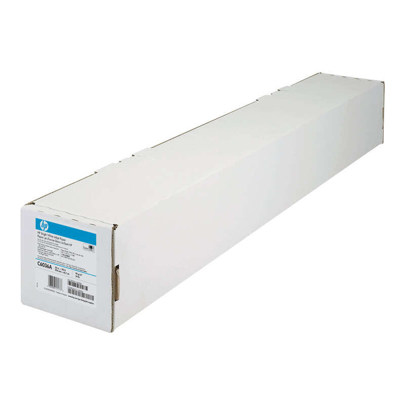 HP Bobina de Papel para Plotter Blanco Blanco Brillante para Inyeccion de Tinta - 914mm x 45.7m
