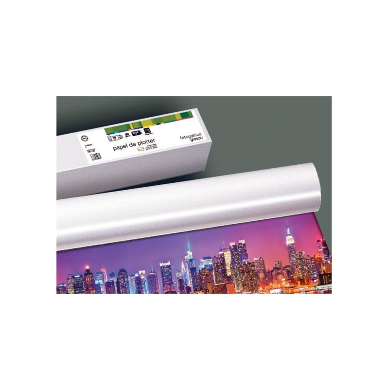 Fabrisa Bobina de Papel Fotografico Glossy para Plotter 180gr
