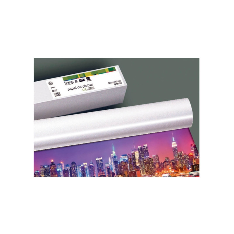 Fabrisa Bobina de Papel Fotografico Glossy para Plotter 180gr