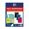 Oxford Europeanbook 1 Classic Pack de 3 Cuadernos Espiral Formato A4+ Cuadriculado 5x5mm