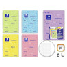 Golden Pack de 5 Cuadernos Asignatura Folio 80 Hojas 90gr Cuadricula 4x4