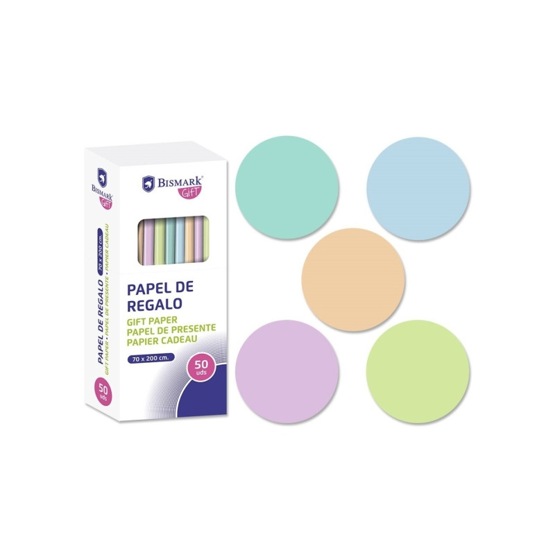 Bismark Pastel Rollo de Papel Regalo (50u.)