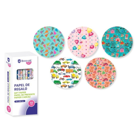 Bismark Kids Rollo de Papel Regalo (50u.)