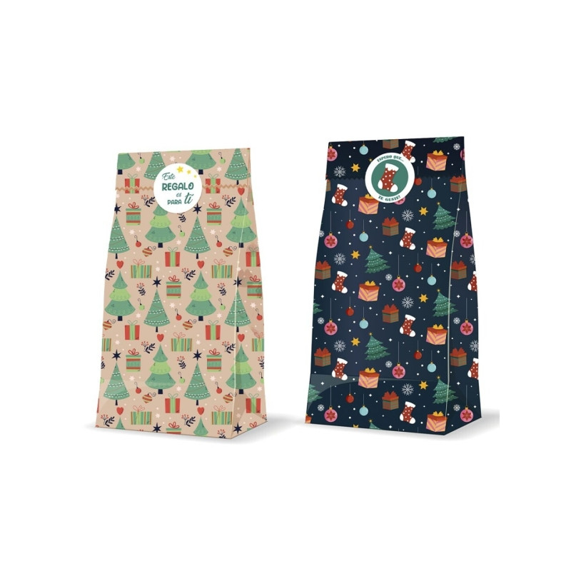 Bismark Pack de 3 Sobres Papel Kraft 60grs con 3 Pegatinas para Cierre
