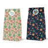Bismark Pack de 3 Sobres Papel Kraft 60grs con 3 Pegatinas para Cierre