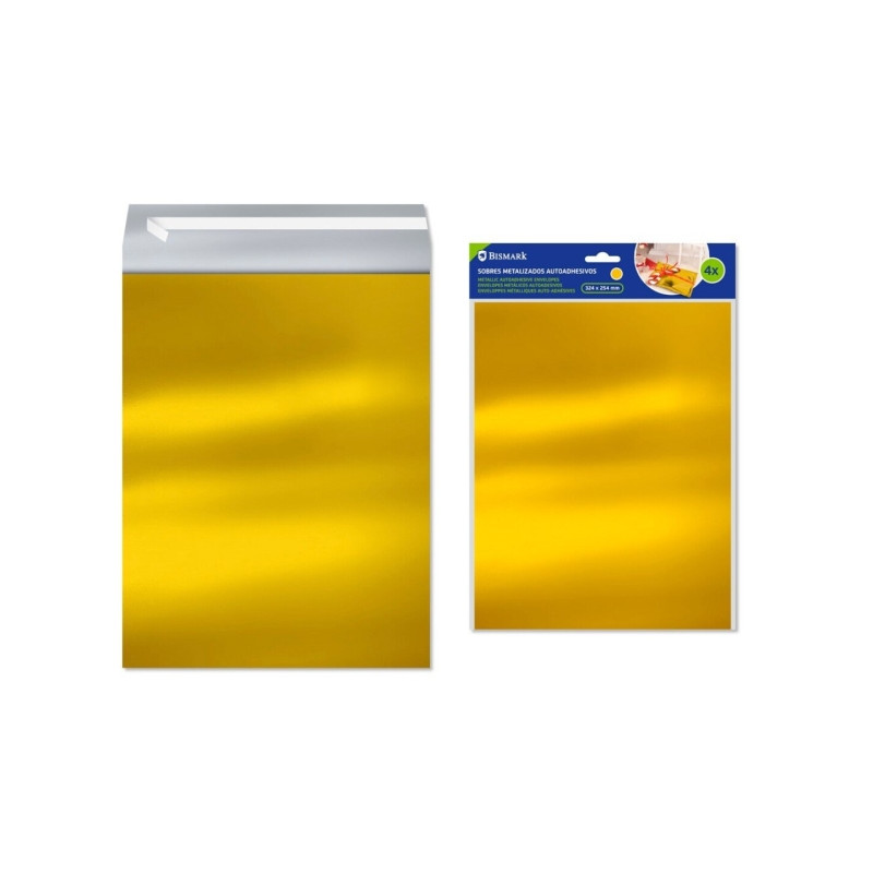 Bismark Pack de 4 Sobres Metalizados Oro