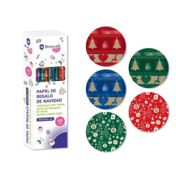 Bismark Navidad Metalizado Rollo de Papel Regalo (40u.)