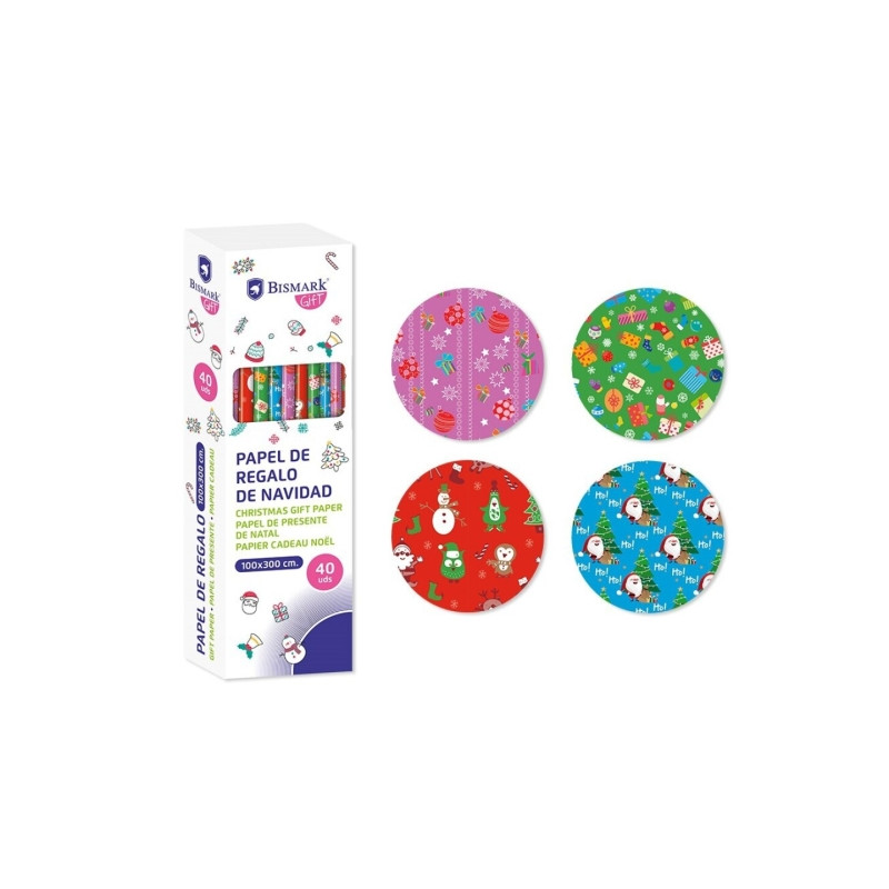 Bismark Navidad Gifts Rollo de Papel Regalo (40u.)