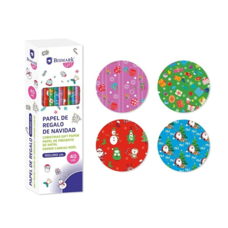 Bismark Navidad Gifts Rollo de Papel Regalo (40u.)
