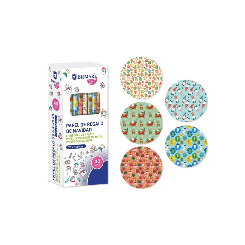 Bismark Navidad Juguetes Rollo de Papel Regalo (40u.)