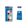 Bismark Pack de 10 Sobres Papel Kraft 50grs con 10 Pegatinas para Cierre