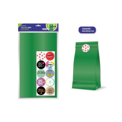 Bismark Pack de 10 Sobres Papel Kraft 50grs con 10 Pegatinas para Cierre