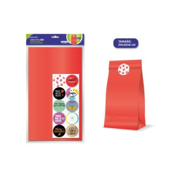 Bismark Pack de 10 Sobres Papel Kraft 50grs con 10 Pegatinas para Cierre