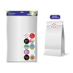 Bismark Pack de 10 Sobres Papel Kraft 50grs con 10 Pegatinas para Cierre