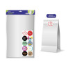 Bismark Pack de 10 Sobres Papel Kraft 50grs con 10 Pegatinas para Cierre
