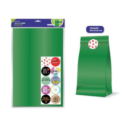 Bismark Pack de 10 Sobres Papel Kraft 50grs con 10 Pegatinas para Cierre