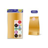 Bismark Pack de 10 Sobres Papel Kraft 50grs con 10 Pegatinas para Cierre